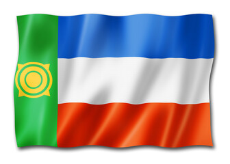 Khakassia state - Republic -  flag, Russia