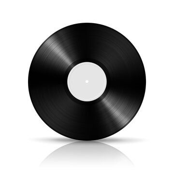 Premium Photo  Black vinyl record isolated on white background