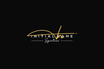 Initial IN signature logo template vector. Hand drawn Calligraphy lettering Vector illustration.
