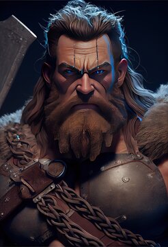 berserker axe warrior - generative ai