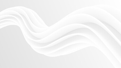 Abstract light white swirl line background with clean design.