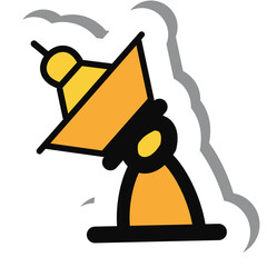 Aesthetic Cute Sticker Radio Transmitter Bullet Journal