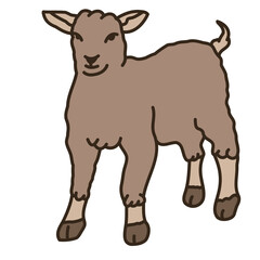 Aesthetic Cute Cute Brown Sheep Bullet Journal