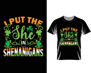 St Patrick's day t shirt design vector