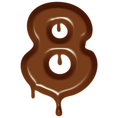 Chocolate Flow Effect Number.