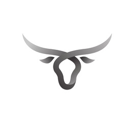 Obraz premium abstract simple Bull head vector logo concept,Buffalo head logo, Bull head logo 