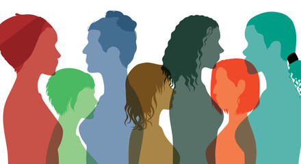Achieving business goals and success. A group of multicultural individuals express confidence. Confident and multi-ethnic group of  women. Partnering and trusting each other.