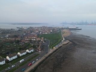 Obraz premium Harwich town Essex UK drone aerial view