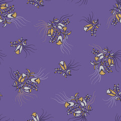 Seamless Gold Foil Design with Background