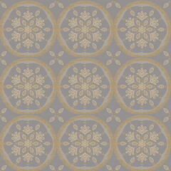 Seamless Gold Foil Design with Background