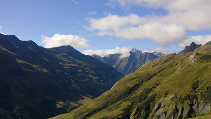 gorge in the mountains in spring