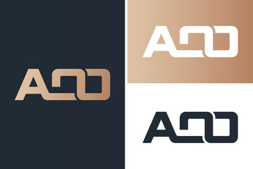 AOO letter logo design template