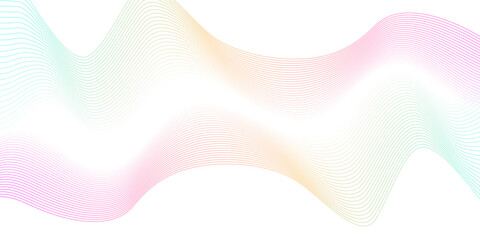 Abstract white paper wave background and abstract gradiant and white wave curve lines banner background design. Vector illustration. Modern template abstract design flowing particles wave.