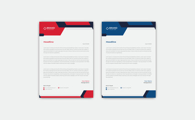 Business style letterhead template design Vector Template For Your Project in Abstract style design	