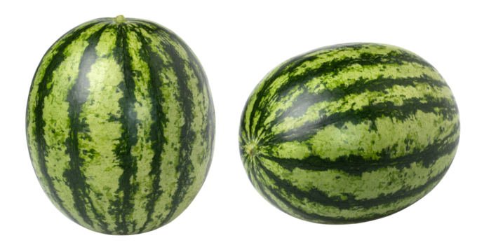 Watermelon isolated, Watermelon macro studio photo, transparent png, collection, PNG format, cut out