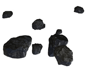 Meteoriten Gruppe, Meteoritenschauer, transparenter Hintergrund, png, isoliert, fels, meteorit © Andre B.