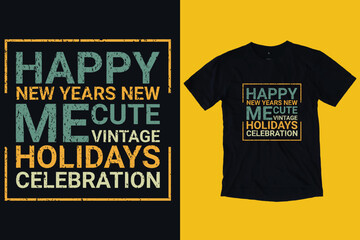 Happy New Year T-Shirt Design