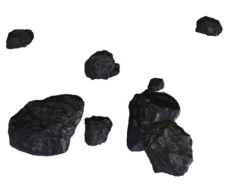 Meteoriten Gruppe, Meteoritenschauer, transparenter Hintergrund, png, isoliert, fels, meteorit