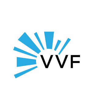 VVF letter logo. VVF blue image on white background and black letter. VVF technology  Monogram logo design for entrepreneur and business. VVF best icon.
