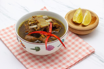 Semur Daging Sapi or beef stew, an Indonesian very popular as a main menu during eid al adha