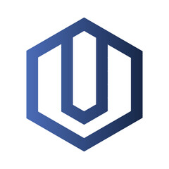 Blue Geometric Gradient Logo