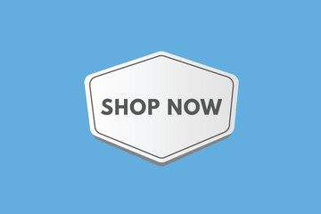 shop now text Button. shop now Sign Icon Label Sticker Web Buttons
