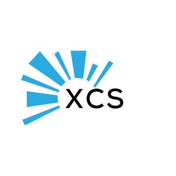 XCS letter logo. XCS blue image on white background and black letter. XCS technology  Monogram logo design for entrepreneur and business. XCS best icon.
