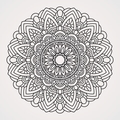 Ornamental sunflower mandalas