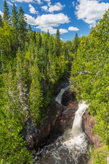 Fototapeta na wymiar Devils Kettle Waterfall