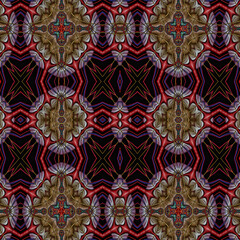 3d effect - abstract kaleidoscopic geometric color gradient pattern