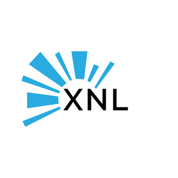 XNL letter logo. XNL blue image on white background and black letter. XNL technology  Monogram logo design for entrepreneur and business. XNL best icon.

