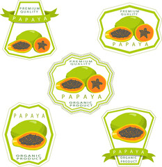 Sweet juicy tasty natural eco product papaya