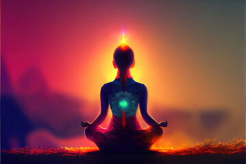 Sound healing therapy and yoga meditation , uses aspects of music to improve health and well being. can help your meditation and relaxation.. generative ai   