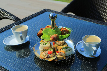 English afternoon teas in the garden cafe: 6 Oct 2012