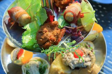 English afternoon teas in the garden cafe: 6 Oct 2012