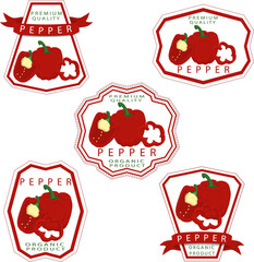 Sweet juicy tasty natural eco product pepper