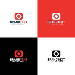 O letter logo design template