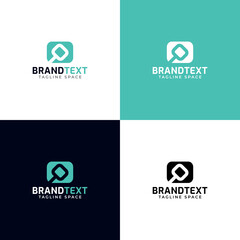 Q letter logo design template