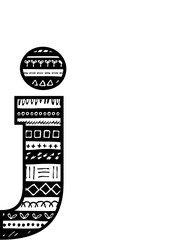Maori Mandala Pattern in Alphabets & Numbers