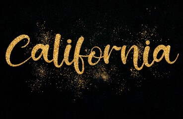 USA State Names in Stylish font and Effect