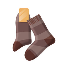 Realistic Socks Illustration