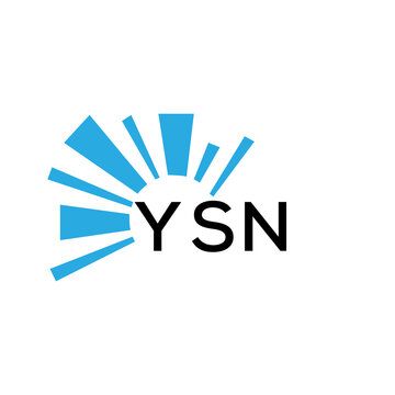 YSN letter logo. YSN blue image on white background and black letter. YSN technology  Monogram logo design for entrepreneur and business. YSN best icon.

