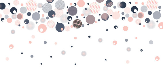 Modern geometric background with circles for text. Abstract creative concept for flyer, invitation, card, background, poster design. Circle of multi-layer overlay.