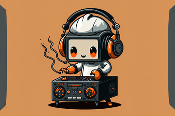 Fototapeta premium Illustration in isolation. Generative AI