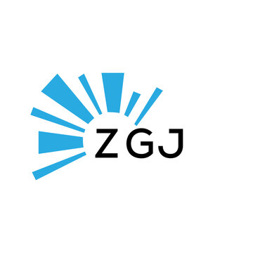 ZGJ letter logo. ZGJ blue image on white background and black letter. ZGJ technology  Monogram logo design for entrepreneur and business. ZGJ best icon.
