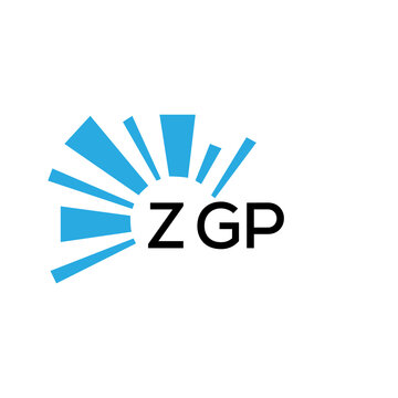 ZGP letter logo. ZGP blue image on white background and black letter. ZGP technology  Monogram logo design for entrepreneur and business. ZGP best icon.
