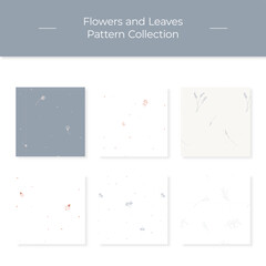 Flowers and Leaves Pattern Collection