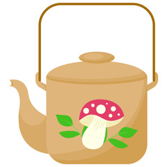 teapot isolated on white background