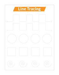 ABC Alphabet Letter Tracing Line Trace