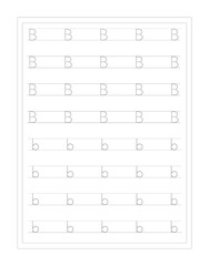 ABC Alphabet Letter Tracing Bb